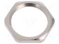 Nut; M20; brass; Thk: 3mm; Spanner: 23mm; Thread: metric; Pitch: 1.5 HUMMEL HUMMEL-1161200050