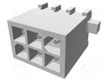 Connector: wire-board; socket; male; PIN: 6; 600V; straight; THT TE Connectivity 1-770875-0