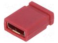 Connector: pin strips; jumper; female; 2.54mm; 1x2; Type: closed NINIGI JUMPER-R-Z