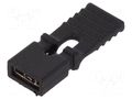 Connector: pin strips; jumper; female; 2.54mm; 1x2; black FISCHER ELEKTRONIK CAB9GS