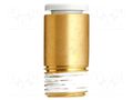Push-in fitting; threaded,straight; -1÷10bar; brass; Thread: M5 SMC KQ2S06-M5A