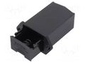 Drawer holder; 6F22; Batt.no: 1; on panel; soldering lugs; black BULGIN BX0023