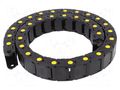 Cable chain; MEDIUM; Bend.rad: 80mm; L: 990mm; Int.height: 18mm BREVETTI SR300A025080