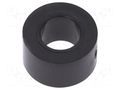 Spacer sleeve; cylindrical; polystyrene; L: 4mm; Øout: 7mm; black FIX&FASTEN TDYS3.6/4