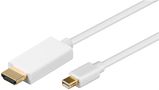 Mini DisplayPort™/HDMI™ Adapter Cable 1.2, gold-plated, 1 m, white - Mini DisplayPort male > HDMI™ connector male (type A) 52860