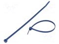 Cable tie; with metal; L: 200mm; W: 4.6mm; blue; polyamide; 225N HELLERMANNTYTON MCT50R
