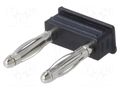 Connector: 2mm banana; stackable safety shunt; 12A; 33VAC; 70VDC SCHÜTZINGER KURZ7450-2IGNI-SW