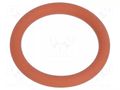 O-ring gasket; VMQ; Thk: 1.5mm; Øint: 10mm; PG7; red; -60÷250°C HUMMEL HUMMEL-1321070022