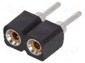 Socket: integrated circuits; SIL; Pitch: 2.54mm; precision; THT CONNFLY STS-02P