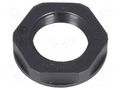 Nut; PG9; polyamide; UL94V-2; 22mm; black; Thread: PG; with flange LAPP SKINTOP-NPG9B