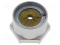 Nut; with earthing; M20; brass; nickel; 24mm; -70÷200°C; Pitch: 1.5 LAPP BRUSH-M20