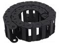 Cable chain; LIGHT; Bend.rad: 75mm; L: 990mm; Int.height: 25mm BREVETTI SR325LE076075
