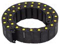 Cable chain; MEDIUM; Bend.rad: 80mm; L: 990mm; Int.height: 18mm BREVETTI SR300A050080