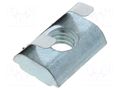 Nut; for profiles; Width of the groove: 8mm; with spring leaf FATH FA-096316F