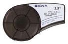 LABELING TAPE, VINYL, 0.375" X 21FT, WHITE/BLACK M21-375-595-BK.