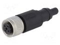 Connector: M12; terminator; PIN: 4; female; straight PHOENIX CONTACT SAC-5P-M12FSPBTR