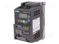 Inverter; Max motor power: 0.37kW; Usup: 200÷240VAC; 0÷599Hz; IN: 6 SIEMENS 6SL3210-5BB13-7UV1