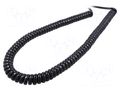Wire: coiled; SPIRAL H07BQ-F; 3G1.5mm2; unshielded; PUR; black LAPP SP-BQF-3G1.5/1000