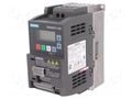 Inverter; Max motor power: 0.55kW; Usup: 200÷240VAC; 0÷599Hz; IN: 6 SIEMENS 6SL3210-5BB15-5UV1