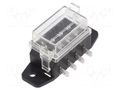 Fuse boxes; 19mm; 80A; screw,push-in; Leads: connectors; ways: 4 MTA MTA-0X00610