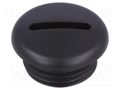 Stopper; M16; 1.5; polyamide; black; 8mm FIX&FASTEN FIX-SPMA-16B