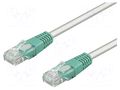 Patch cord; RJ45 plug,both sides; U/UTP; 5e; stranded; CCA; 0.25m GOOBAY U/UTP5-CCA-CR-002