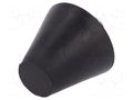 Vibroisolation foot; Ø: 20mm; Shore hardness: 70±5; 468N; 110N/mm ELESA+GANTER DVB6-20-17M5-6-7