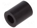 Spacer sleeve; cylindrical; polystyrene; L: 9mm; Øout: 7mm; black FIX&FASTEN TDYS3.6/9