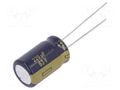 Capacitor: electrolytic; low ESR; THT; 220uF; 63VDC; Ø12.5x20mm PANASONIC EEUFC1J221S