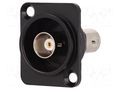 Coupler; BNC socket,both sides; insulated; 50Ω; FT; black; metal CLIFF CP30125