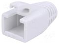 RJ45 plug boot; 8mm; white LOGILINK LOG-MP0035W