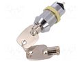 Switch: key switch; Stabl.pos: 1; Switch.method: OFF-(ON); 90° NINIGI KS-48
