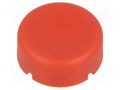 Button; round; red; polyamide; Ø17mm Marquardt 840.000.071