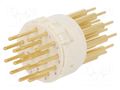 Connector: M23; contact insert; PIN: 17; male; THT; M23 Signal; 8A HARTING 09151172603