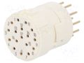 Connector: M23; contact insert; PIN: 17; female; THT; M23 Signal; 8A HARTING 09151172703