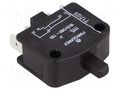 Switch: door; Pos: 2; SPST-NO + SPST-NC; 16A/400VAC; Body: black Marquardt 1115.0101