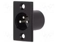Connector: XLR; socket; male; PIN: 3; for panel mounting,screw CLIFF FC6106