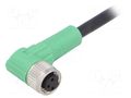 Connection lead; M8; PIN: 3; angled; 5m; plug; 250VAC; 4A; SAC; PVC PHOENIX CONTACT 1403253