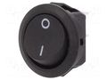 ROCKER; SPST; Pos: 2; ON-OFF; 12A/250VAC; black; IP40; none; 1881 Marquardt 1881.1103