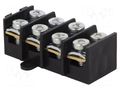 Connector: terminal block; 57A; screw terminal; black; 10mm2 PAWBOL PE.4004A