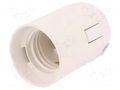 Lampholder: lamp; E27; Body: white; Ø: 39mm; thermoplastic; L: 62mm PAWBOL PW-D.3005B