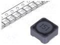 Inductor: wire; SMD; 150uH; 1A; 230mΩ; ±20%; 12x12x6mm; -40÷125°C Viking PCS125MT151