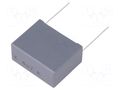 Capacitor: polypropylene; X2; F863; 4.7uF; 630VDC; 310VAC; THT; ±10% KEMET F863RL475K310ALW0L
