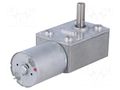Motor: DC; with worm gear; 3÷9VDC; 1.7A; Shaft: D spring; 40rpm DFROBOT DF-FIT0489-B