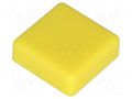 Button; square; yellow; 12x12mm NINIGI TACT-2BSYL