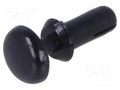 Rivet; polyamide; L.rivet: 4.8mm; Panel cutout diam: 2.1mm; black DREMEC DR8G4012.0X3.6B