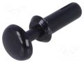 Rivet; polyamide; L.rivet: 5.6mm; Panel cutout diam: 2.1mm; black DREMEC DR8G4012.0X4.4B