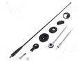 Antenna; car top,automotive; 400mm; AM,FM; universal; 2.45m MTA 7657008
