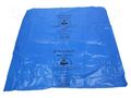 Waste bag; ESD; L: 740mm; W: 660mm; Thk: 38um; 50l; 100pcs; blue DESCO EUROPE SCS-239220