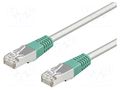 Patch cord; F/UTP; Cat: 5e; RJ45 plug,both sides; stranded; CCA GOOBAY F/UTP5-CCA-CR-100